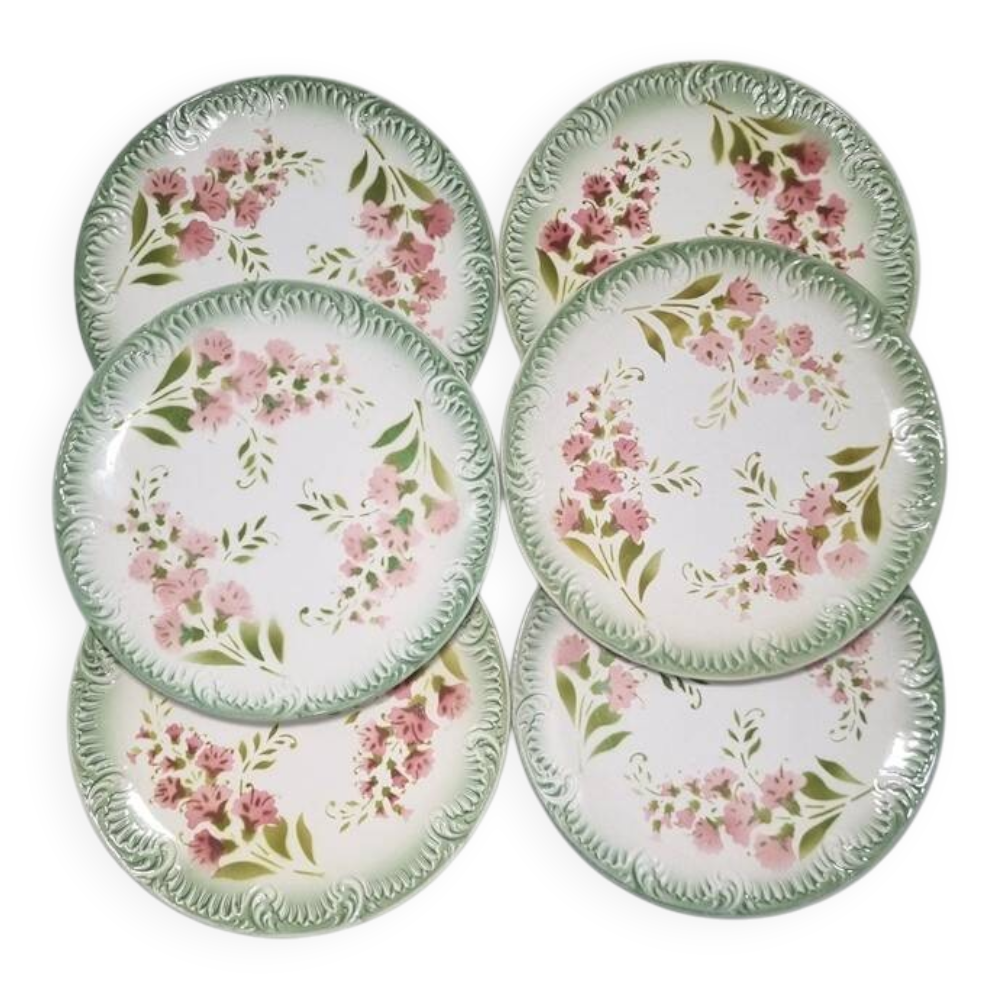 Digoin & Sarreguemines dessert plates