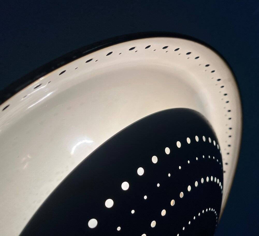 Mid-Century Perforated Metal Ceiling Lamp by Ernest Igl for Hillebrand Leuchten, 1960s