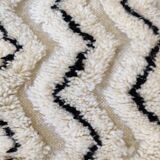 Berber rug ZigZag white and black 105x170 cm
