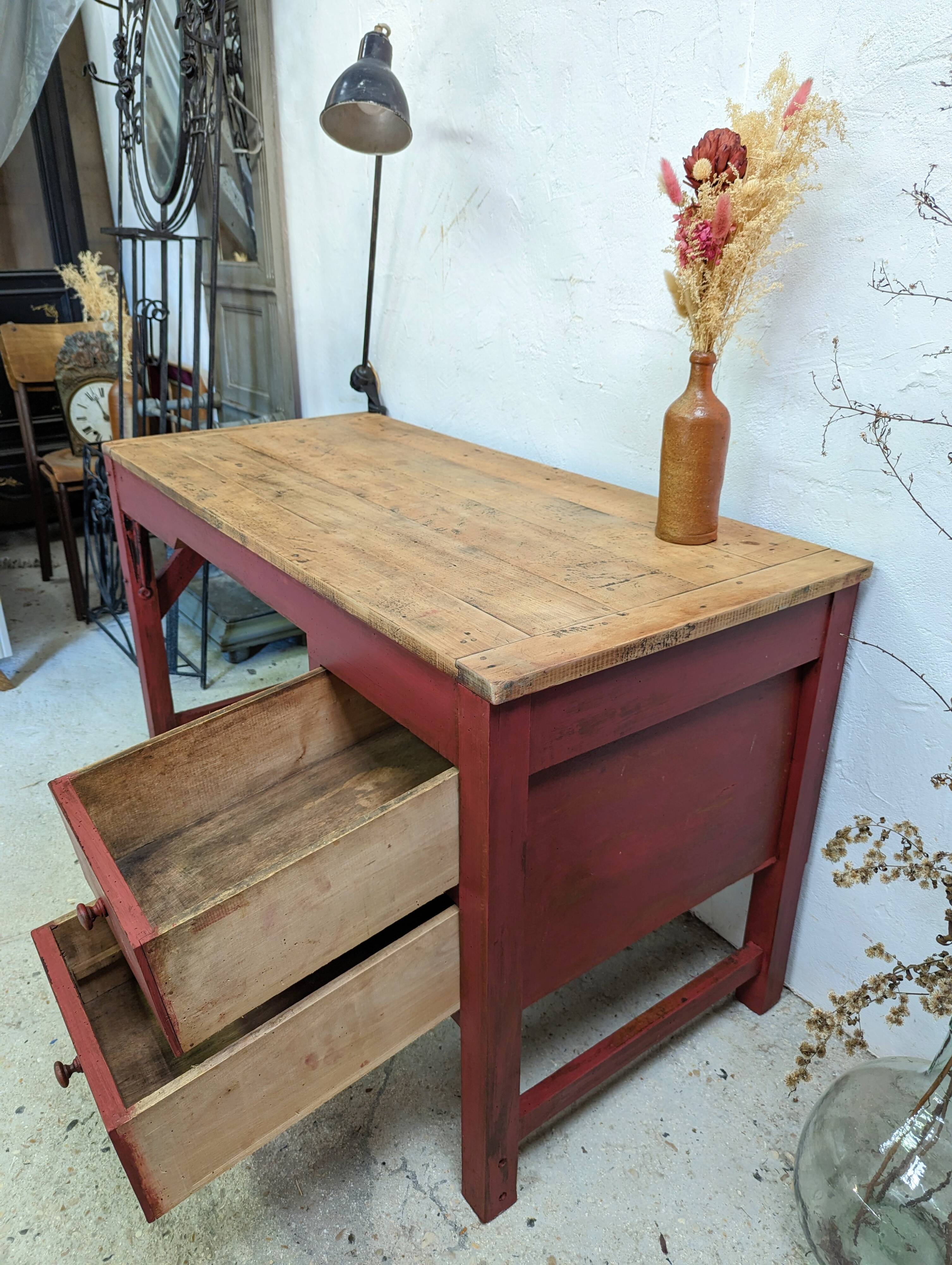 Office Workbench workshop patina shabby industrial loft 50 60 1950