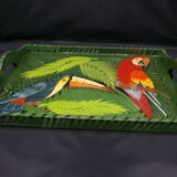 Tray wood décor jungle