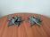 Pair of handcrafted ceramic candlesticks inspired by plants