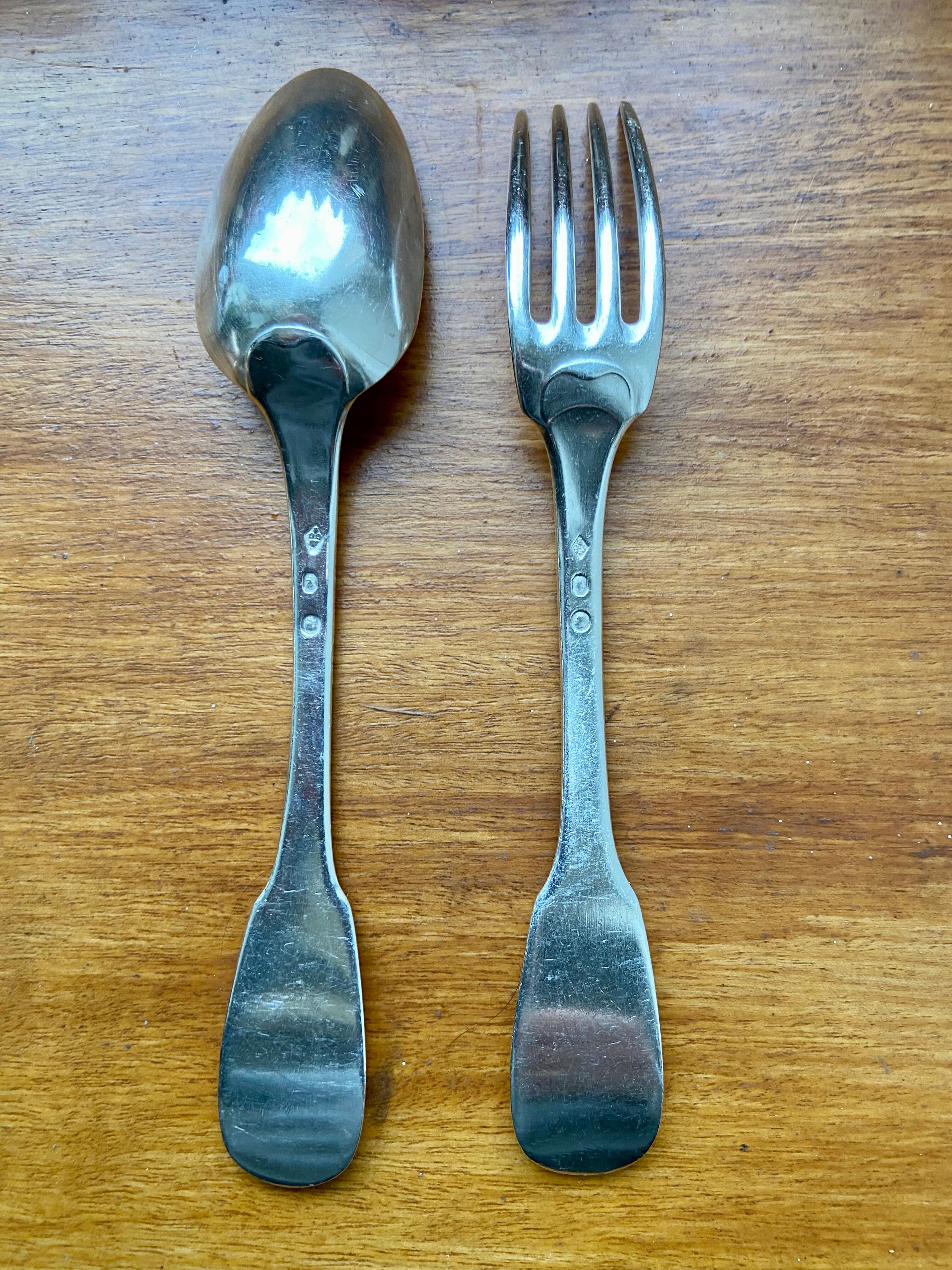 Solid Silver Flatbed Cutlery Minerva