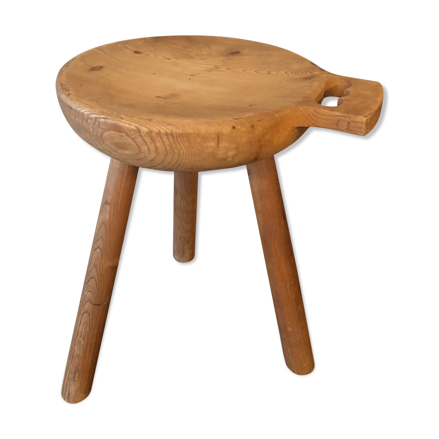 Wooden tripod stool