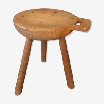 Wooden tripod stool