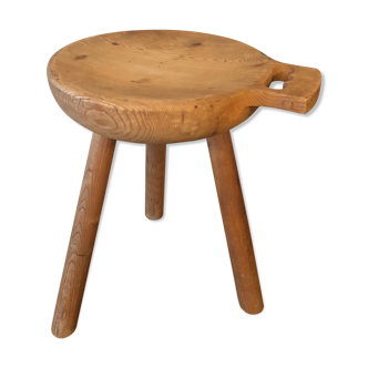 Wooden tripod stool