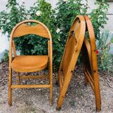 3 Thonet B751 folding chairs curved wood