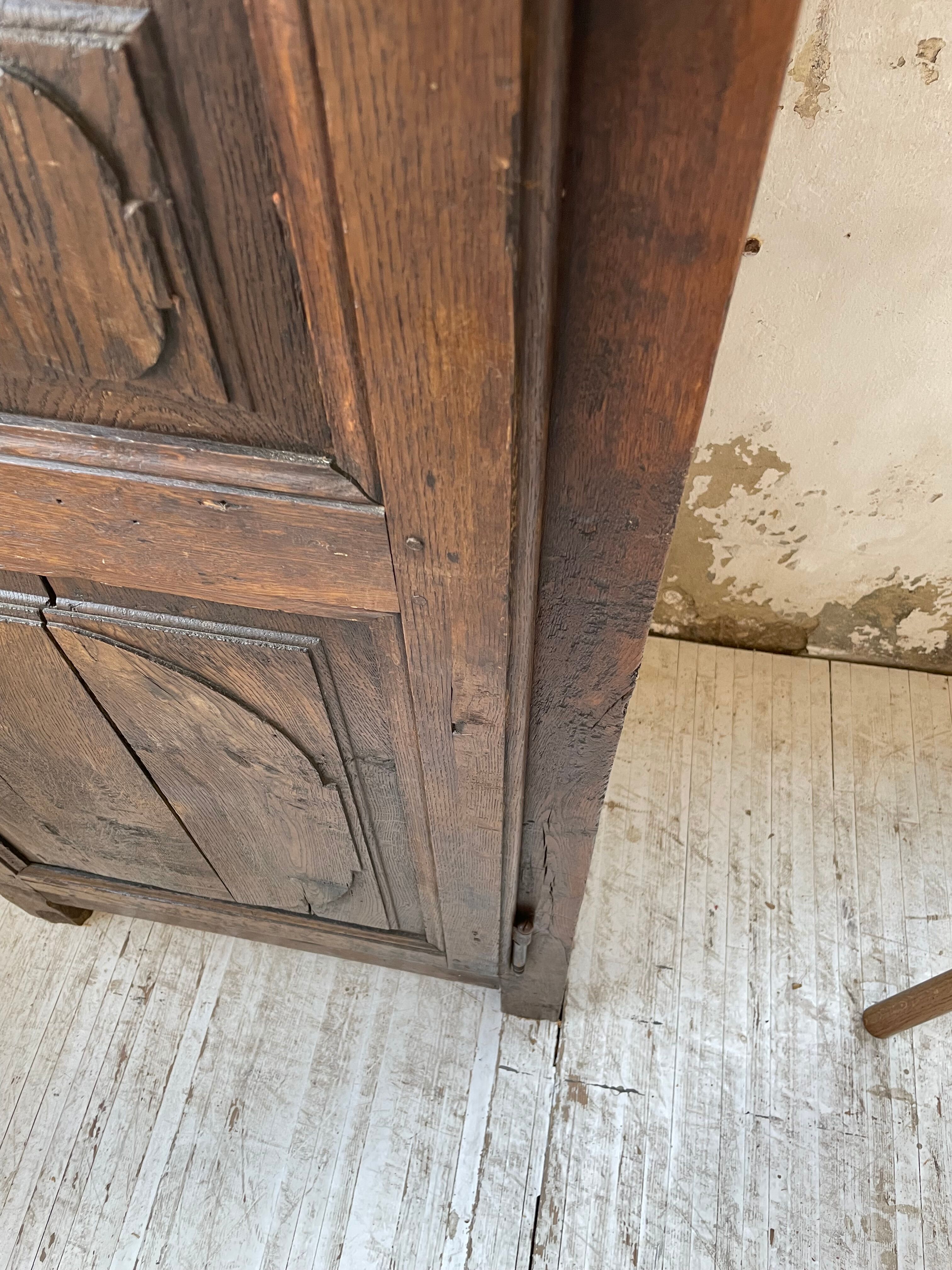 Savoyard solid oak cabinet XVIIIth