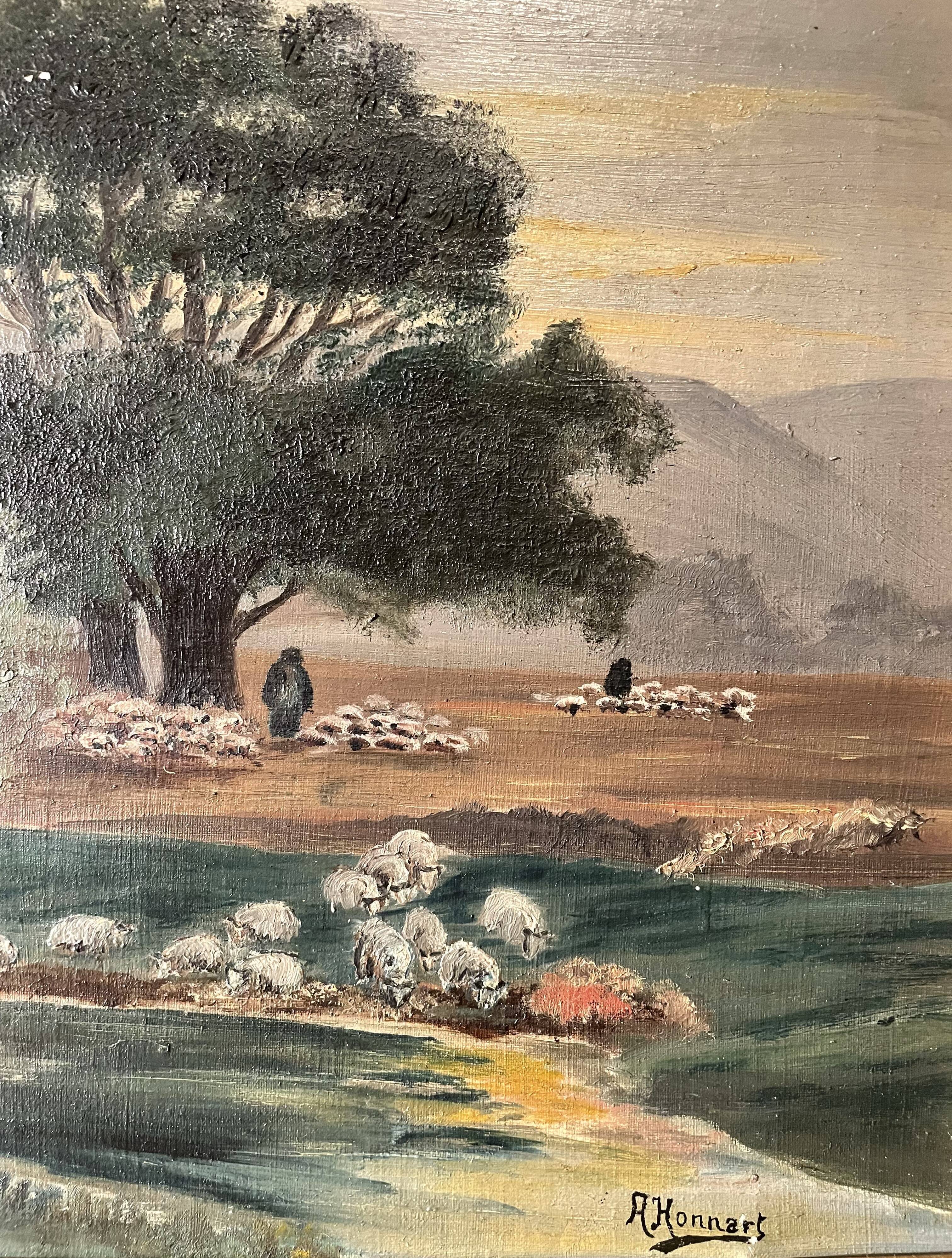 Old painting oil on canvas