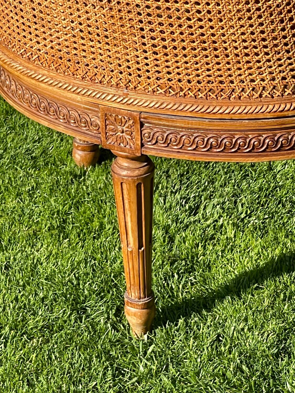 Banquette en Cannage Style Louis XVI