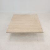 Italian Travertine Coffee Table, 1980's