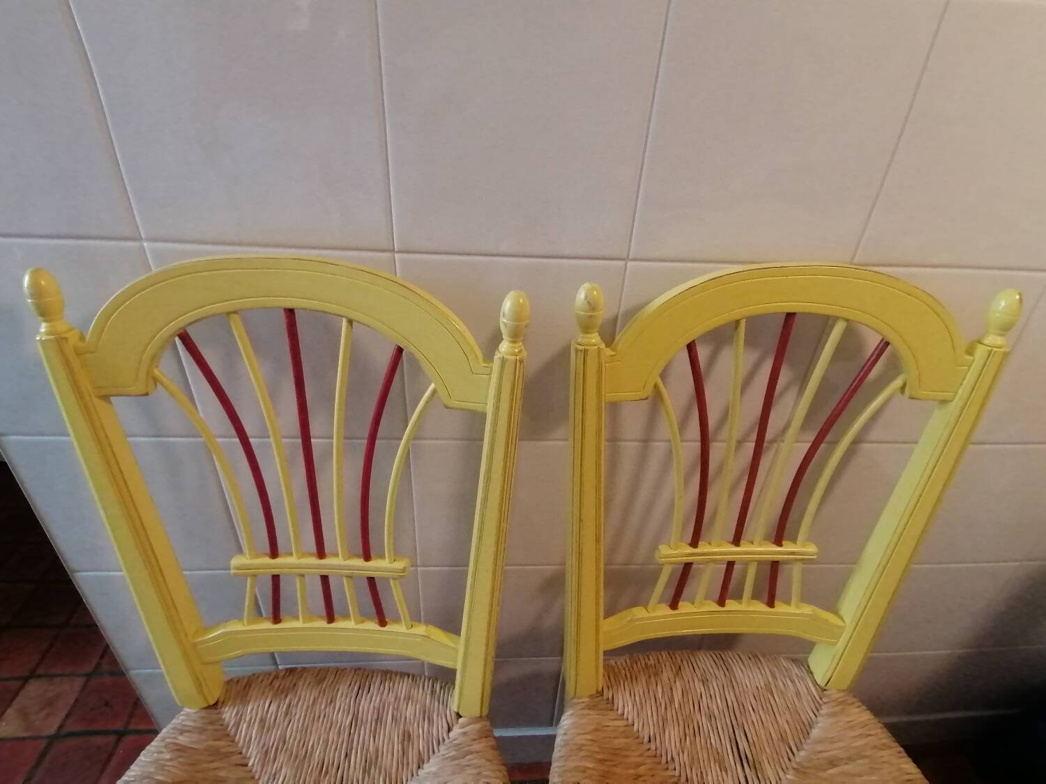 Set of 2 chairs "A garden plus" Provençal style, chic country.