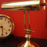 Notary lamp, gilded banker lamp