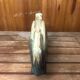 Old beige & green ceramic bottle + vintage handle