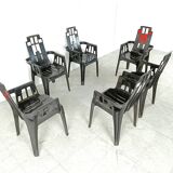 Boston Chairs by Pierre Paulin for Henry Massonnet, 1988, Set of 6