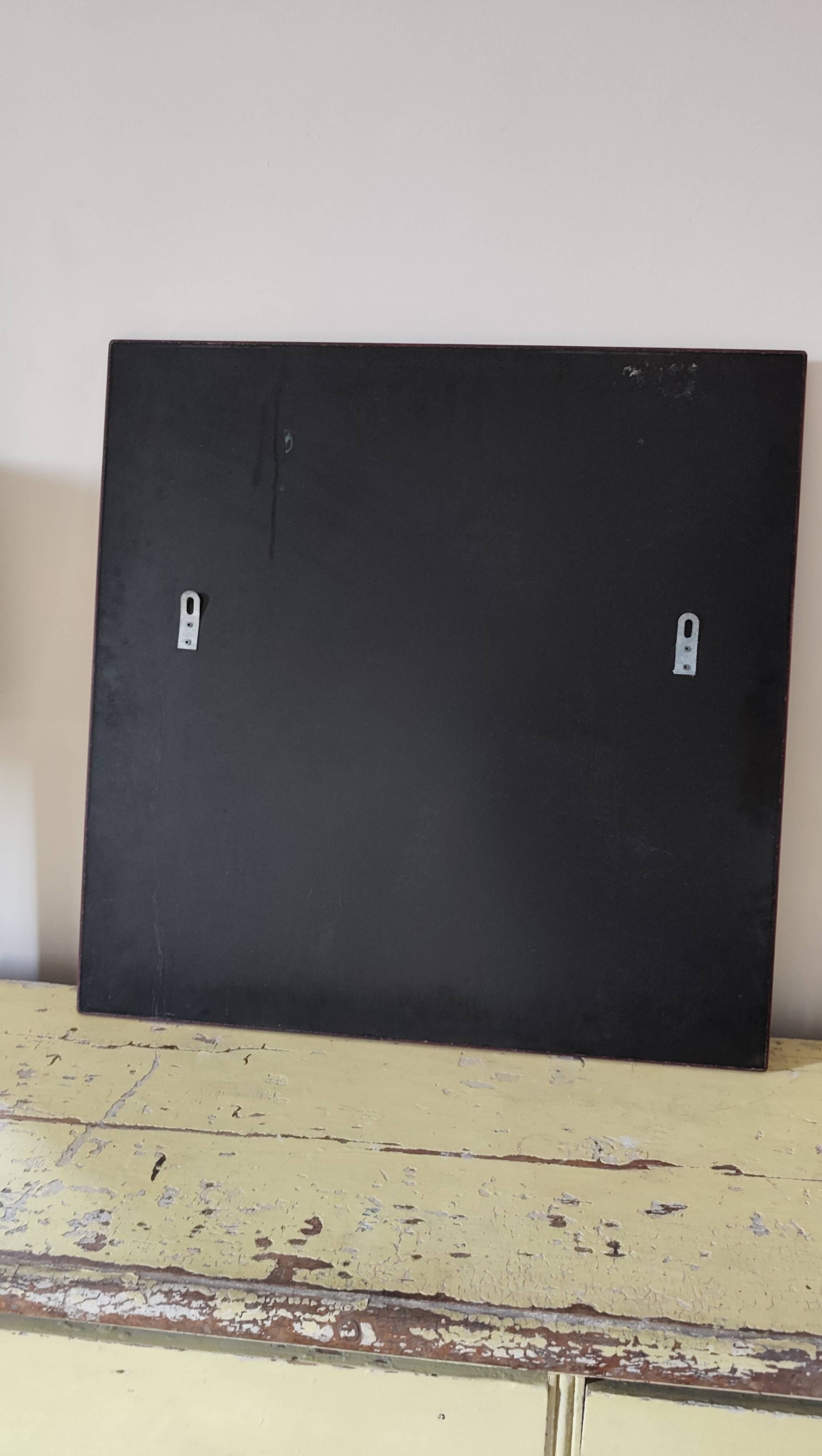 Miroir laqué et incrustation doré vintage