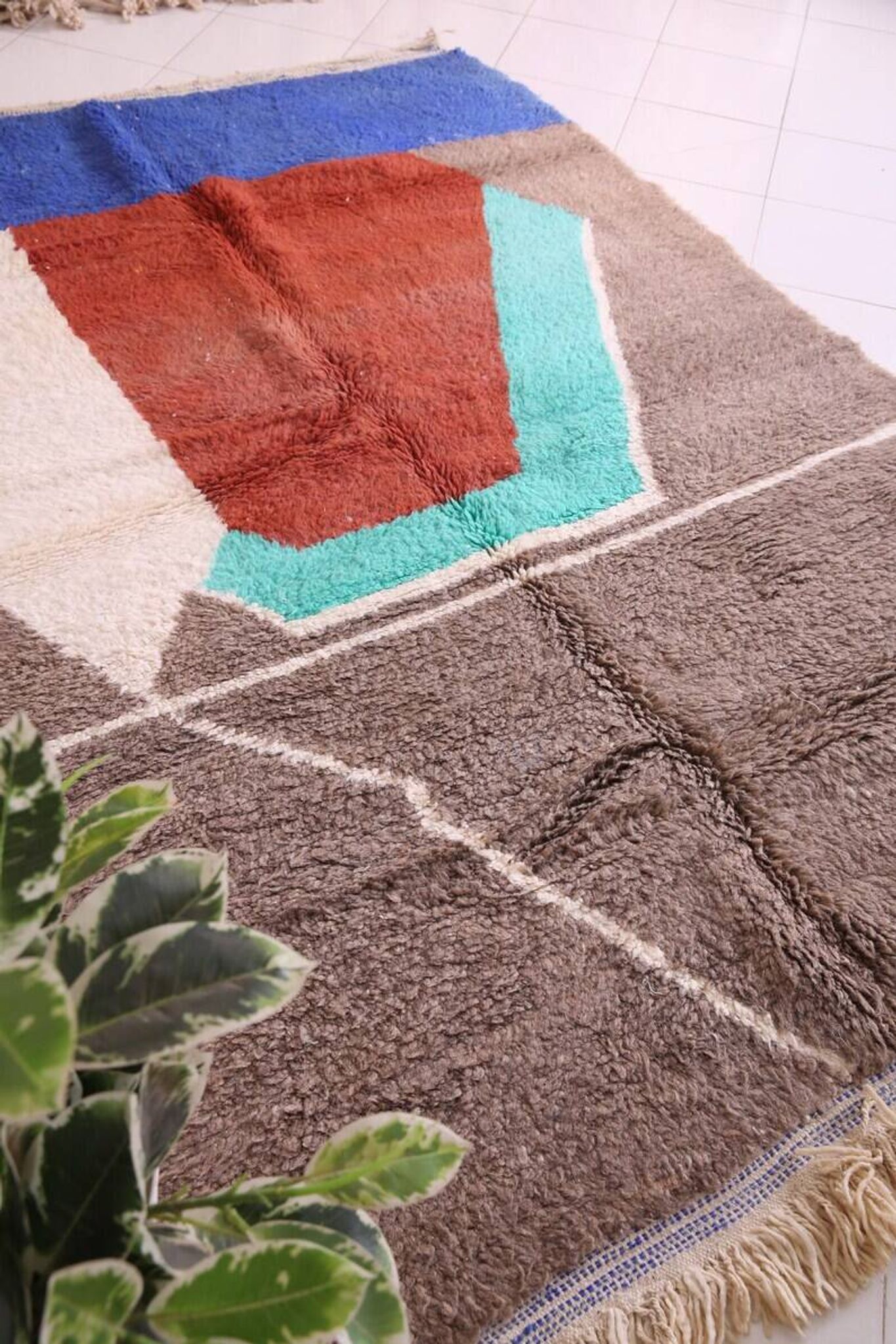Authentic natural wool Berber rug size 1.5/2.5 m
