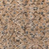 200x300 cm Beige vintage  carpet,  floral design wool and cotton carpet.