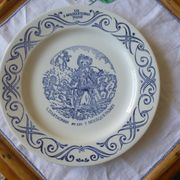 3 Yoplait advertising plates - The 3 musketeers
