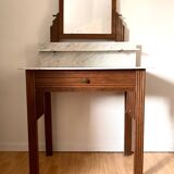 Old art deco wooden dressing table