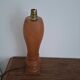 Turned wooden lamp