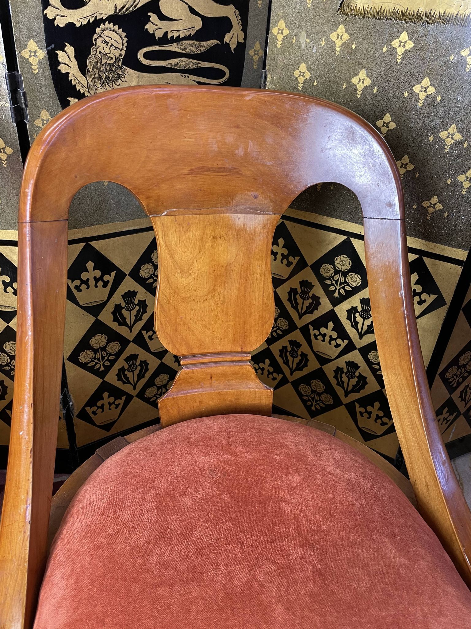 6 chaises gondoles de style Empire