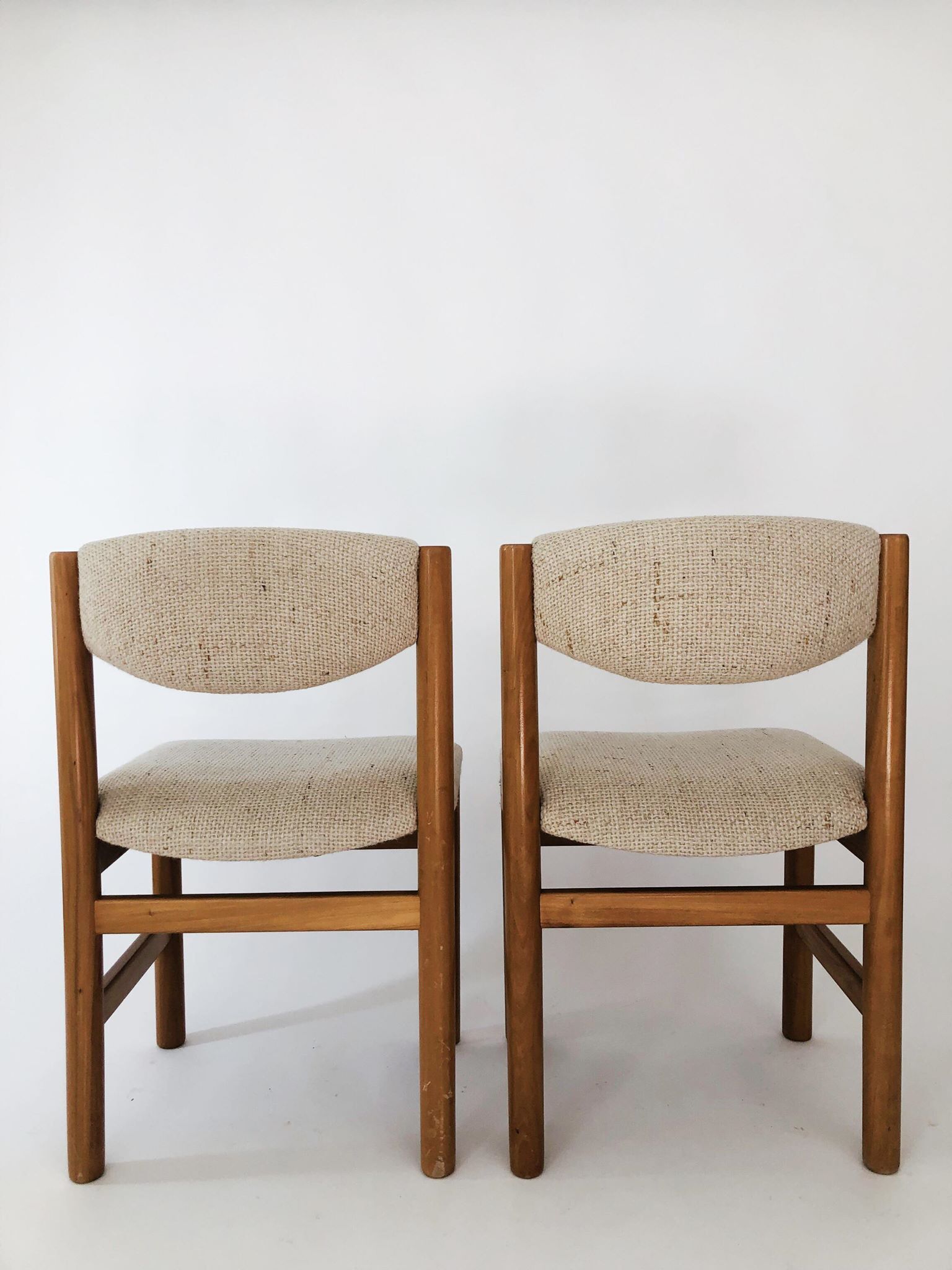 Paire chaises scandinaves en teck