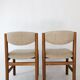 Paire chaises scandinaves en teck