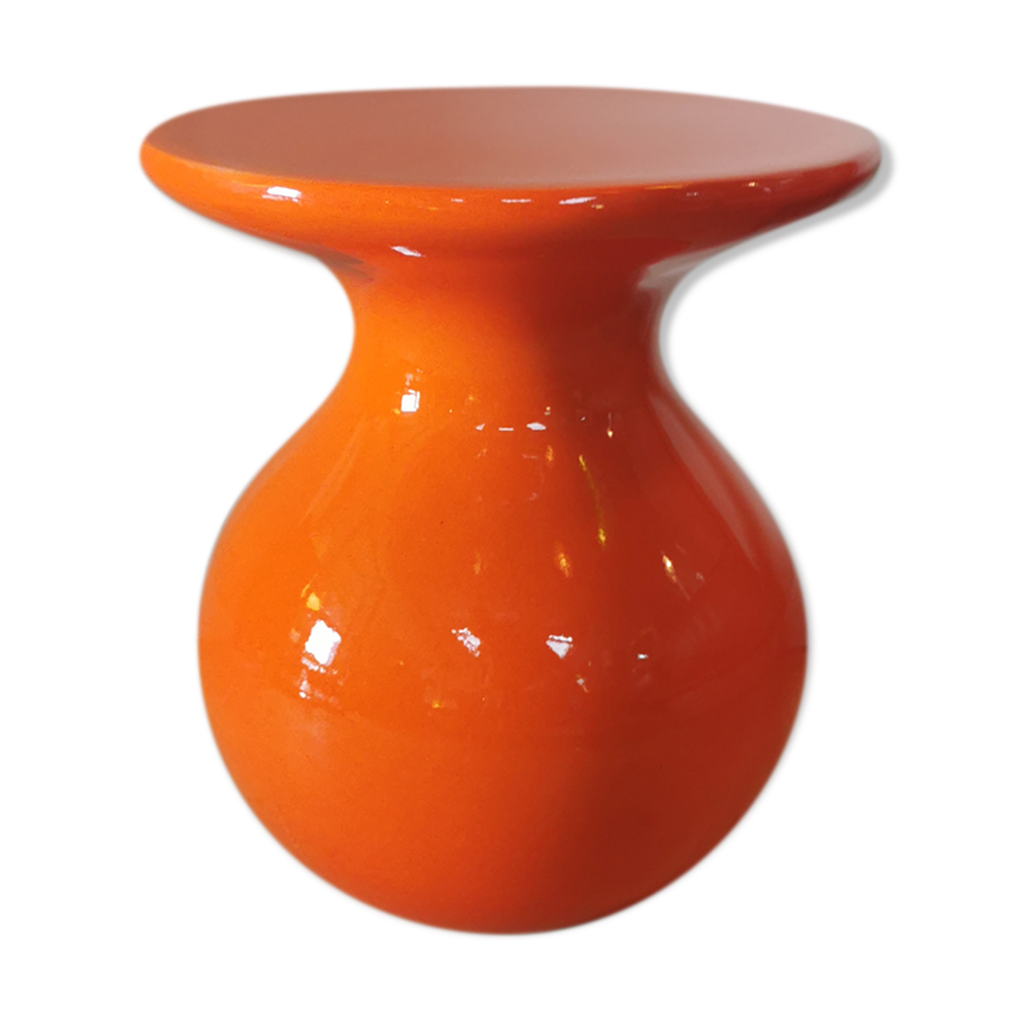 Garouste and Bonetti orange "mushroom" stool