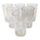 Set of six old bistro glasses