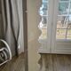 Old wall coat rack / 7 hooks / molding / baroque / white