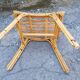 Stool bench feet compass bamboo rattan vintage