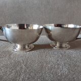 2 tasses anciennes en argent massif