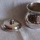 Silver-plated sugar bowl