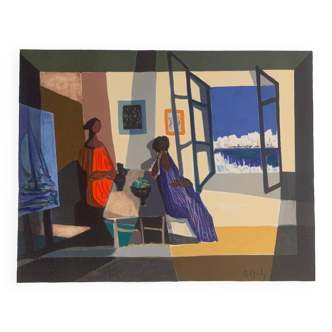 Marcel Mouly (1918-2018) - Original Lithograph On Arches Paper - 56 X 46 Cm