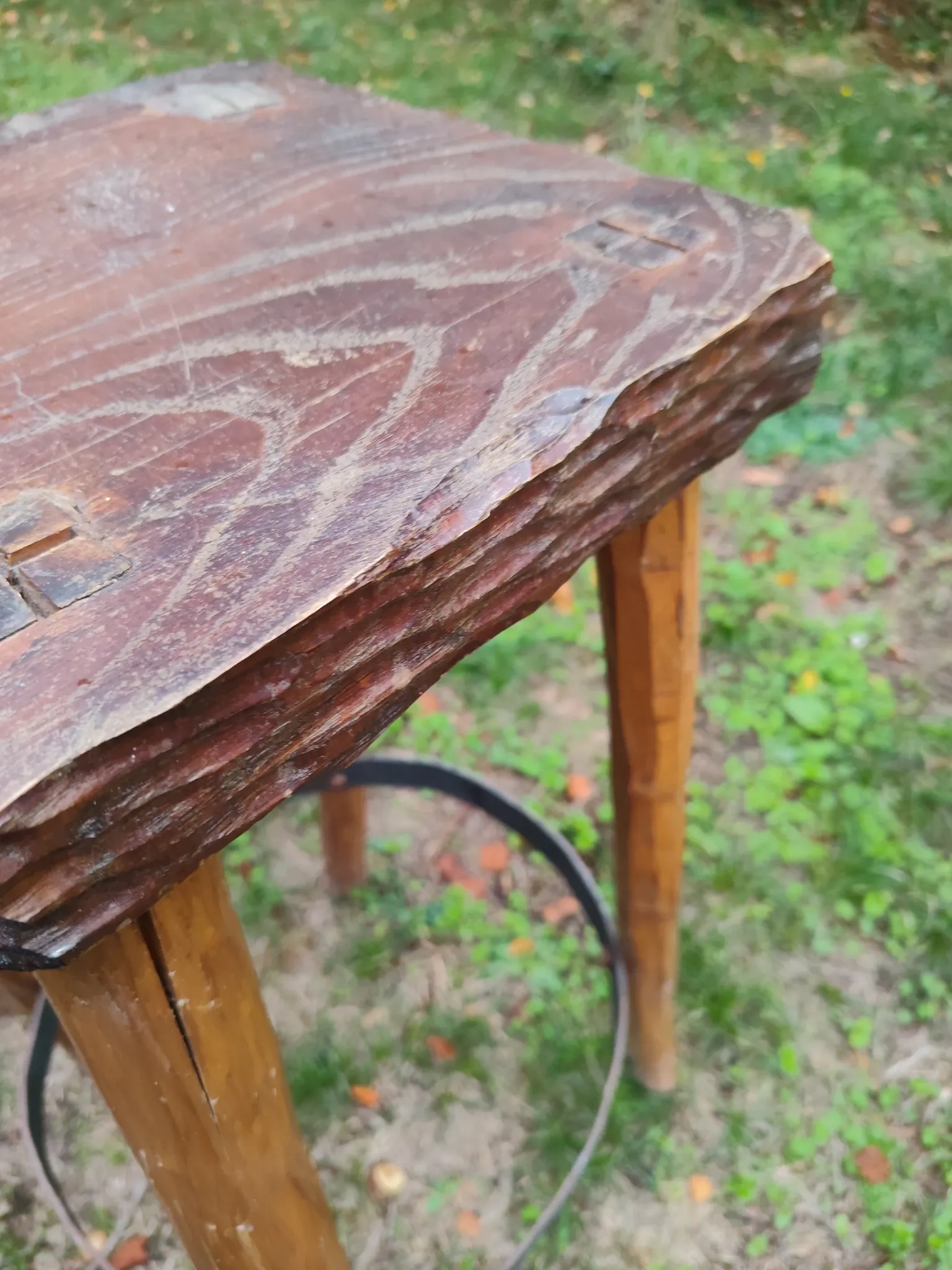Brutalist bar stools x2