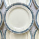 9 vintage flat plates iron earth salins model "castellane"