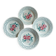 4 antique flat plates from Sarreguemines