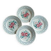 4 antique flat plates from Sarreguemines
