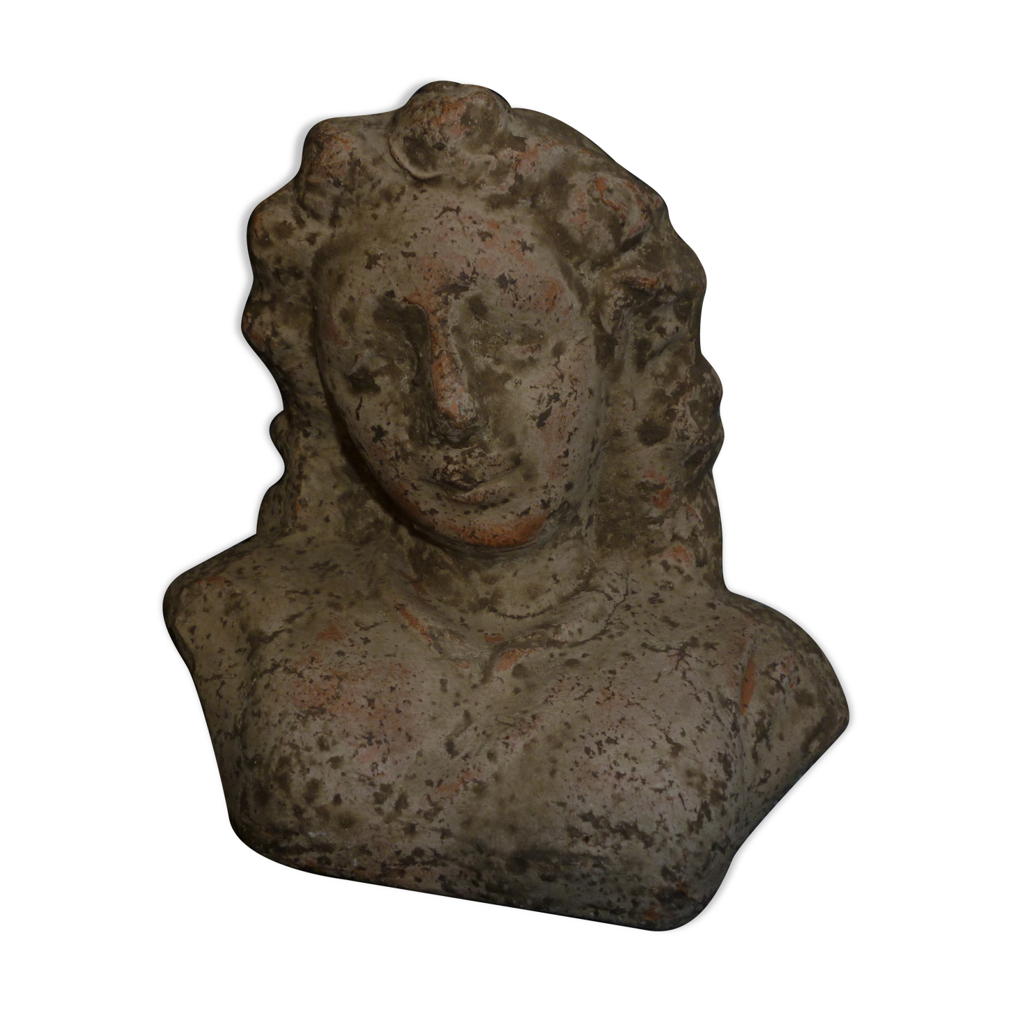 Antique terracotta bust