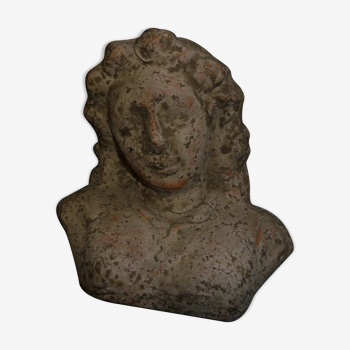 Antique terracotta bust