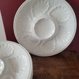6 Limoges oyster plates