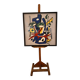 Impression sérigraphique encadrée sur soie, après Fernand Léger, composition moderne du milieu du siècle