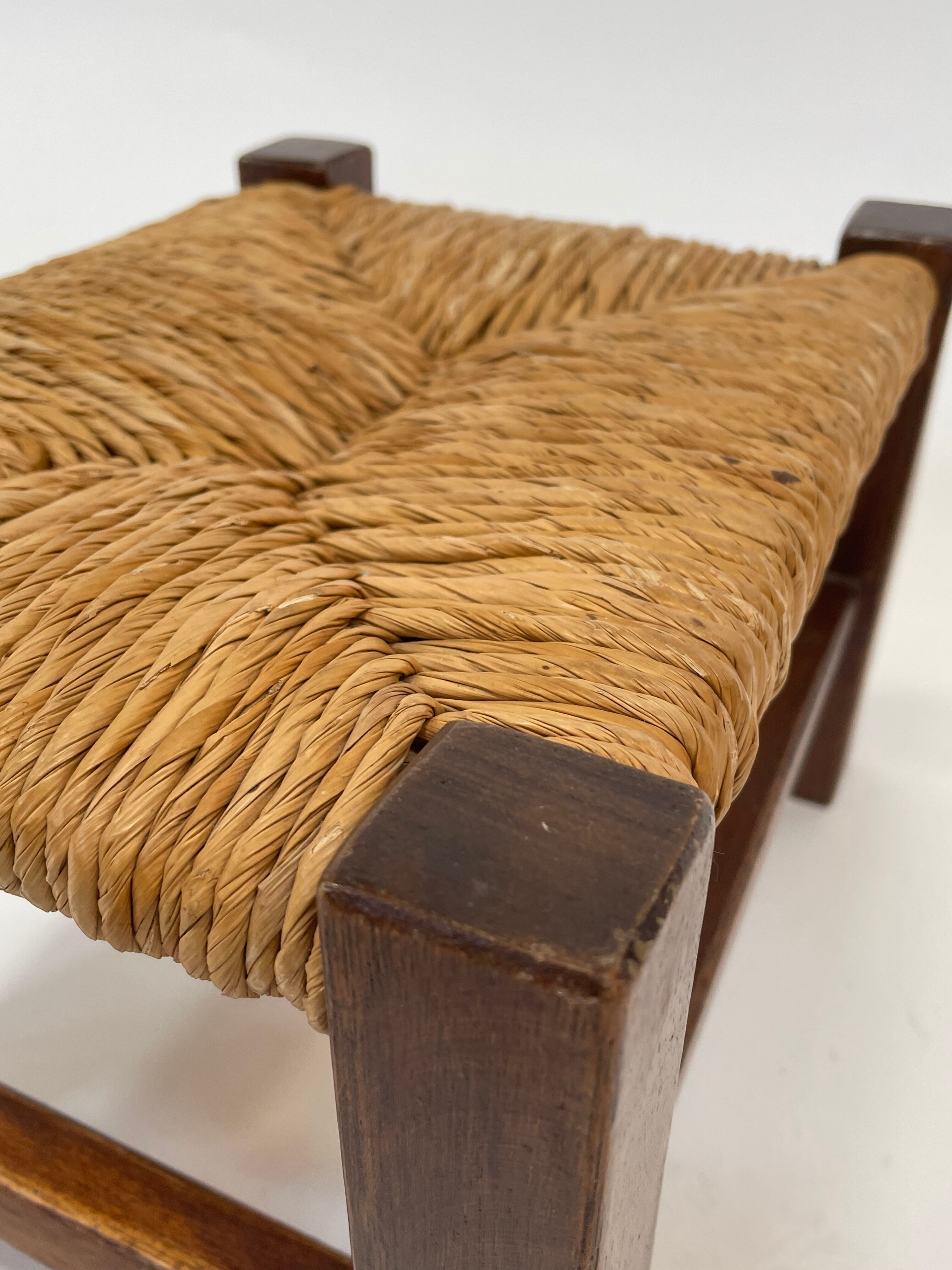 Vintage footstool stool minimalist
