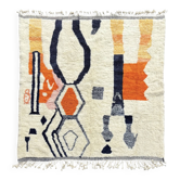 Beni M'rirt Berber rug 250 × 250 cm – Natural wool – Handmade in Morocco