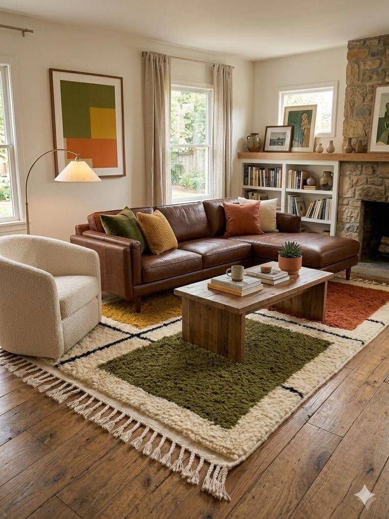 Moroccan handmade rug 250cm x 150cm