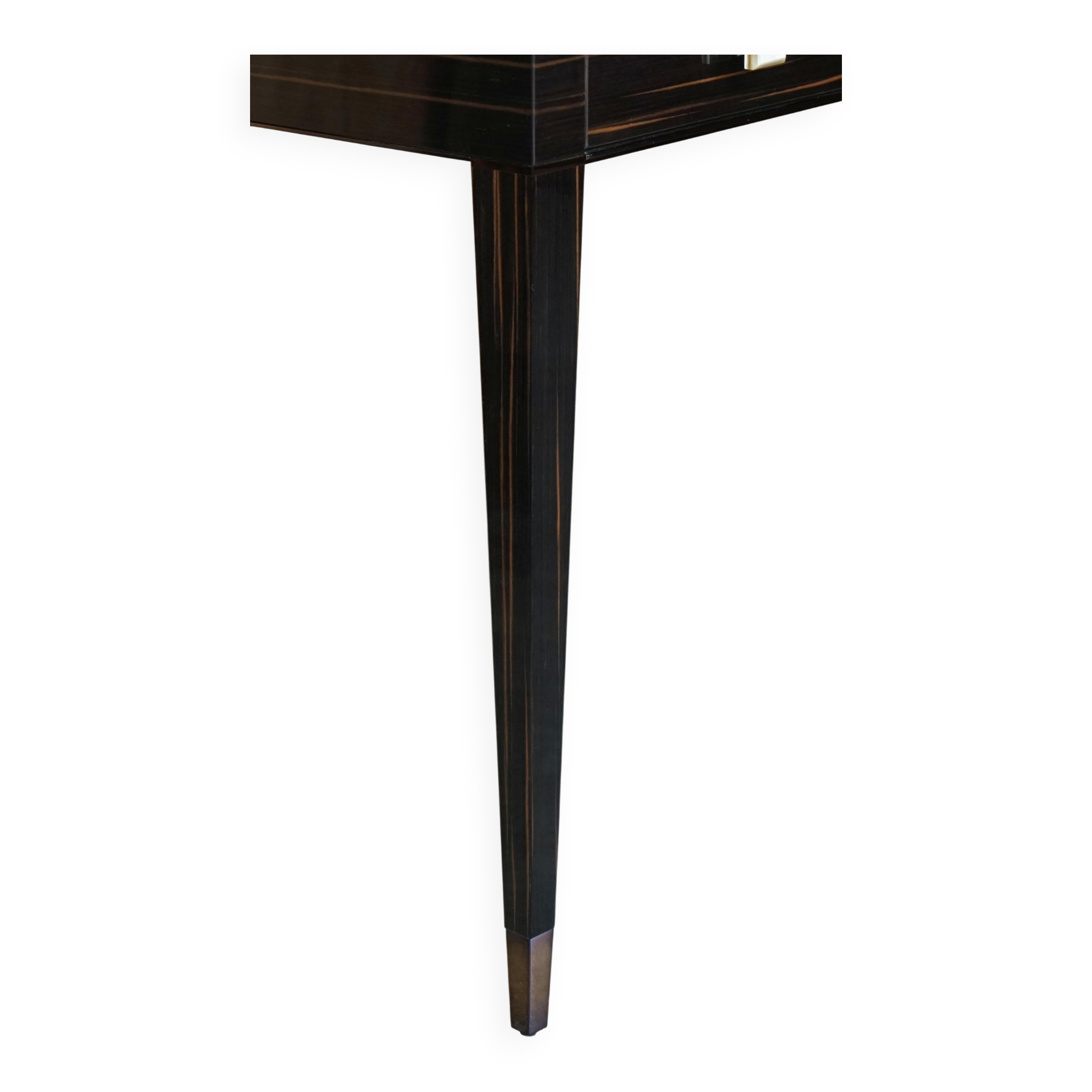Table de toilette et tabouret Nascondino Fendi Casa en ébène Macassar