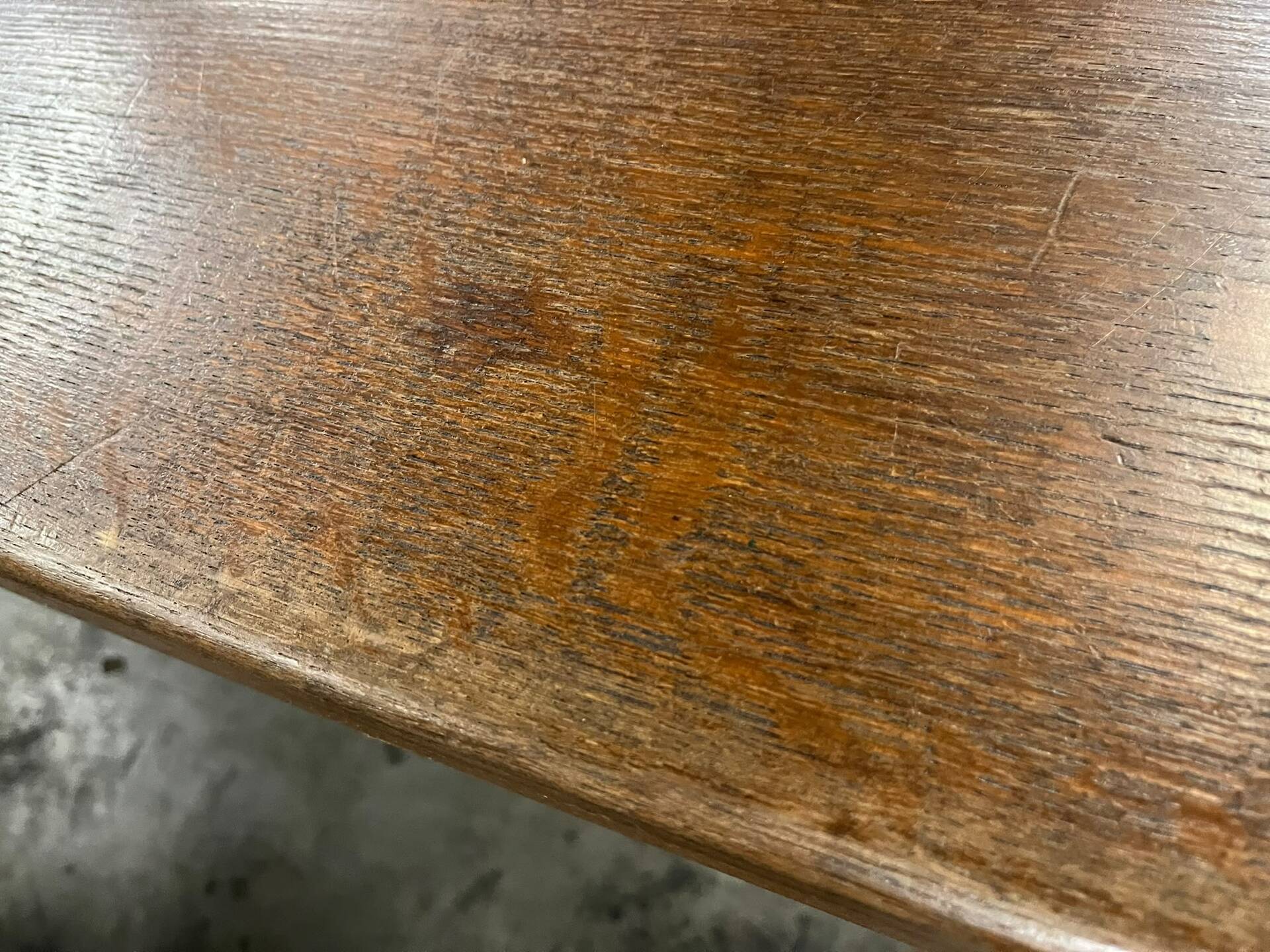 Table à manger vintage XL en bois massif