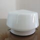 Ceiling lamp in opaline and lacquered metal 60s 70s