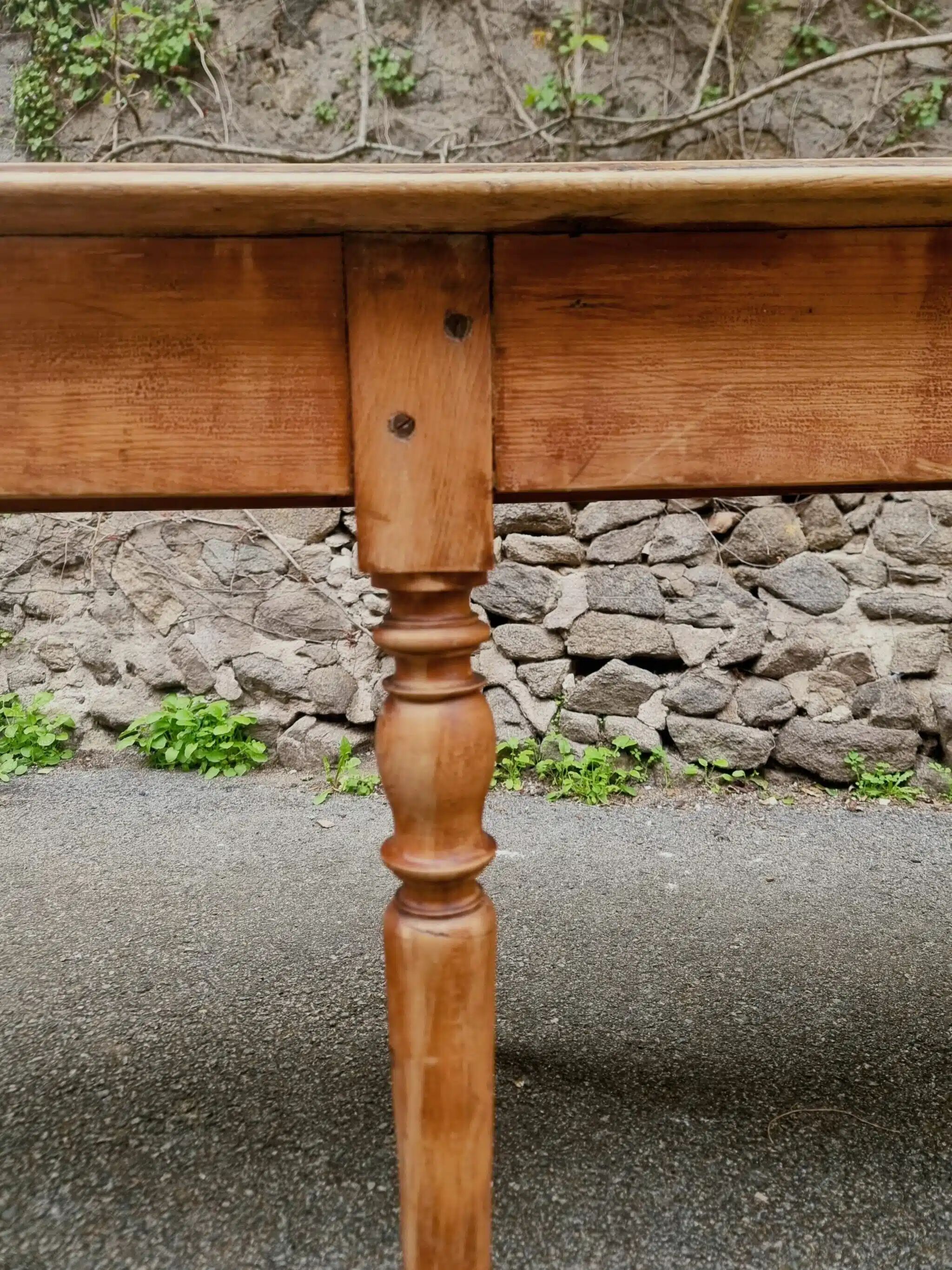 XXL antique French dining table, refectory/farm table, seating up to 14, circa 1880–1900.